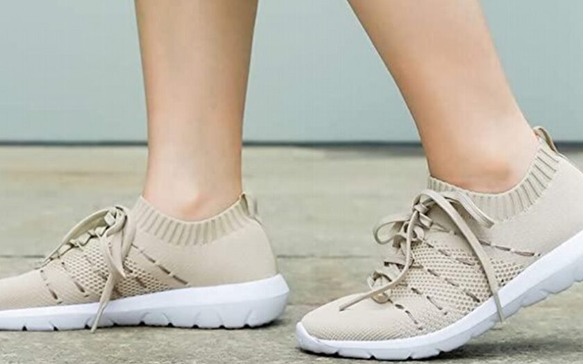 women wearing walking shoes